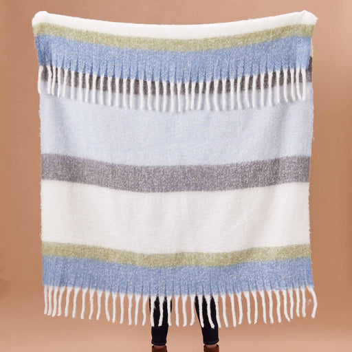 Blue Grey Cuddle Throw