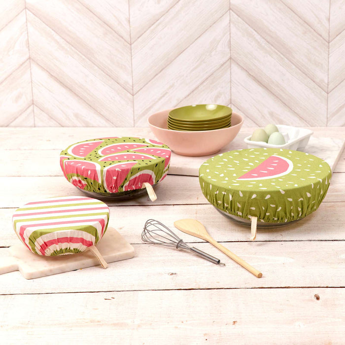 WATERMELON PARTY Cotton Dish Covers, set of 3