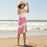 POPPIES PINK Reversible Beach Towel