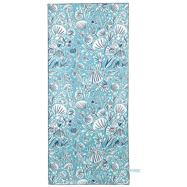 Turtles Aqua Reversible Eco Beach Towel