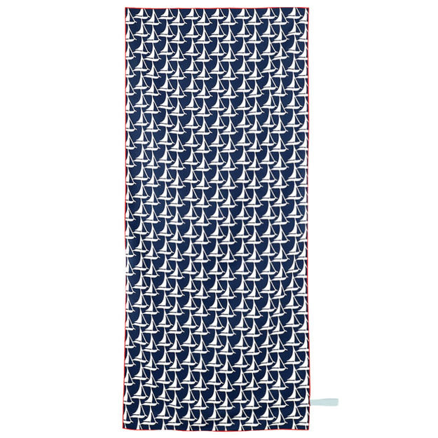 Sailboats Reversible Eco Beach Towel