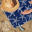 Starfish Navy Reversible Eco Beach Towel
