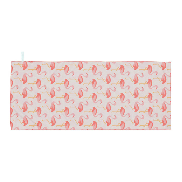 Flamingo Pink Reversible Eco Beach Towel