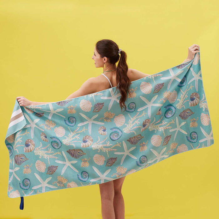 SEA TREASURES Reversible Beach Towel