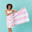 Callie Pink Reversible Eco Beach Towel