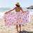 CALLIE PINK Reversible Beach Towel