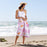 CALLIE PINK Reversible Beach Towel