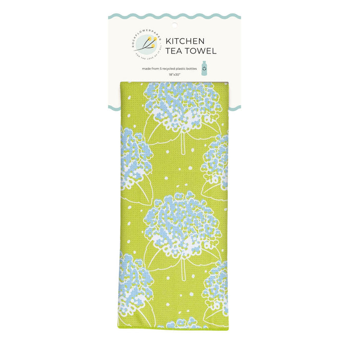 Hydrangea Eco Kitchen Tea Towel