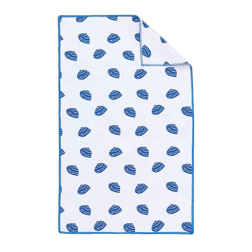 Clams blu Kitchen Tea Towel-DBL