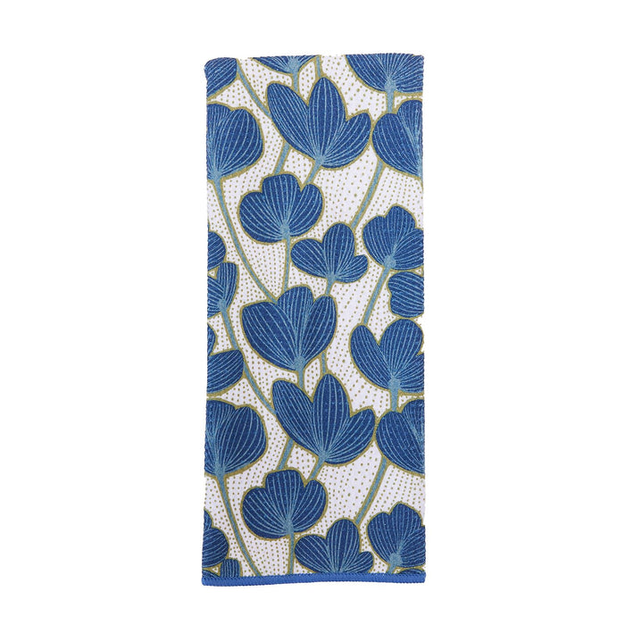 MODERN POPPY BLUE blu Kitchen Tea Towel