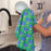 PICKLEBALL FUN blu Kitchen Tea Towel