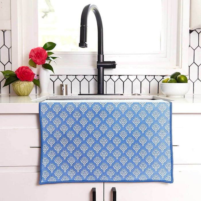 Fifer Navy blu Kitchen Tea Towel-DBL