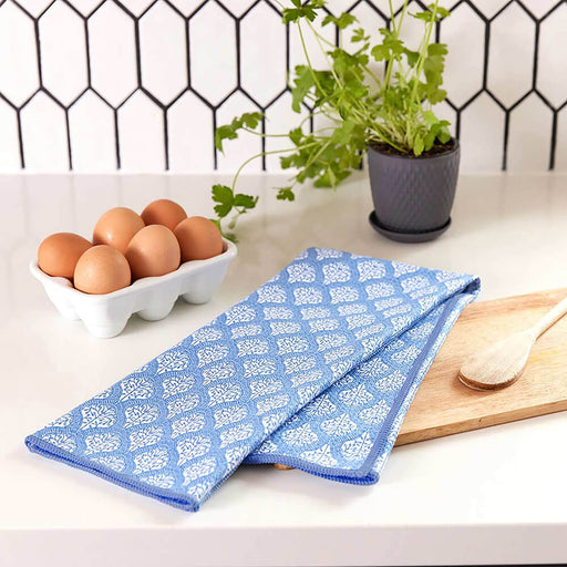 Fifer Navy blu Kitchen Tea Towel-DBL