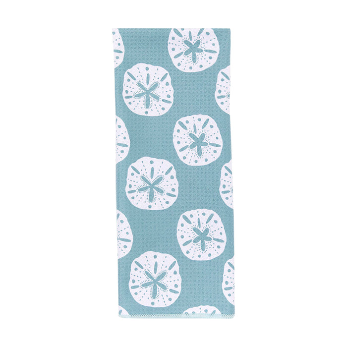 SAND DOLLAR blu Kitchen Tea Towel