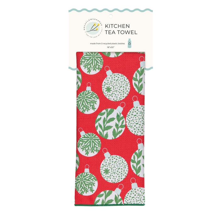 Scandi Ornaments Eco Kitchen Tea Towel