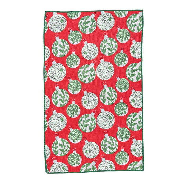 SCANDI ORNAMENTS blu Kitchen Tea Towel