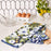 ANEMONE POPPY blu Kitchen Tea Towel