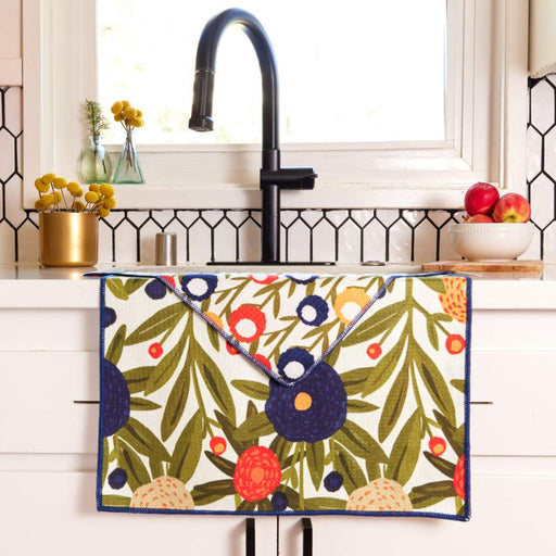 Harvest Sunshine blu Kitchen Tea Towel