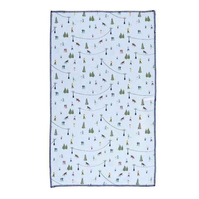 HOLIDAY IN THE PARK blu Kitchen Tea Towel