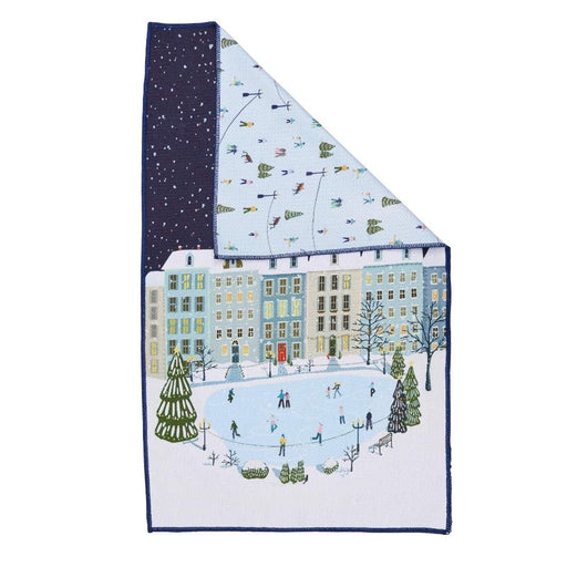 Holiday In The Park blu Kitchen Tea Towel