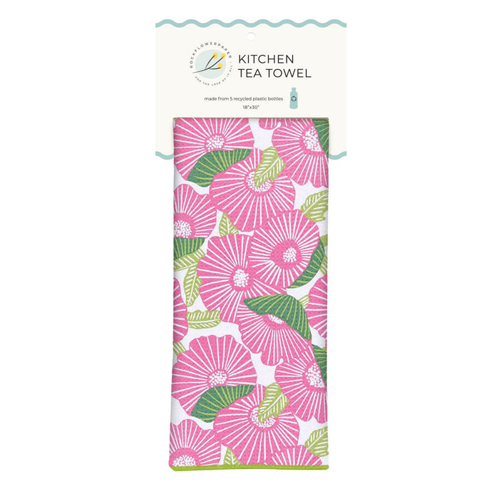 Poppy Papaver Eco Kitchen Tea Towel