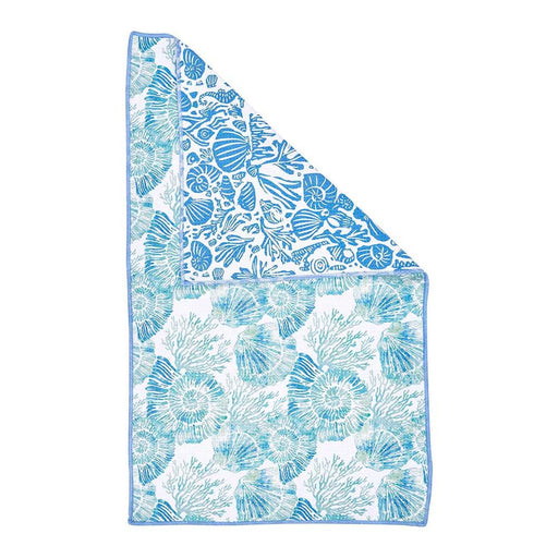 Nautilus Shells blu Kitchen Tea Towel