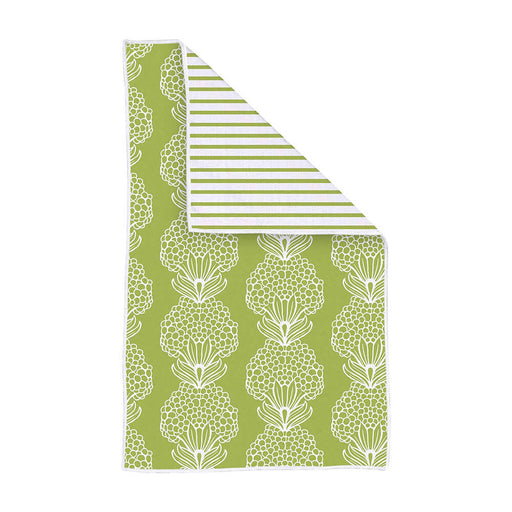 Hydrangea Green blu Kitchen Tea Towel