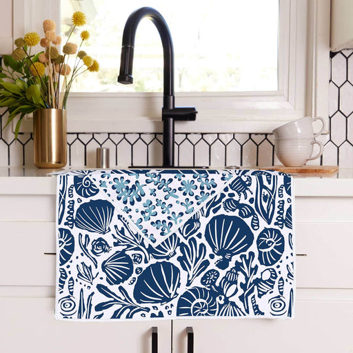Sea Life blu Kitchen Tea Towel