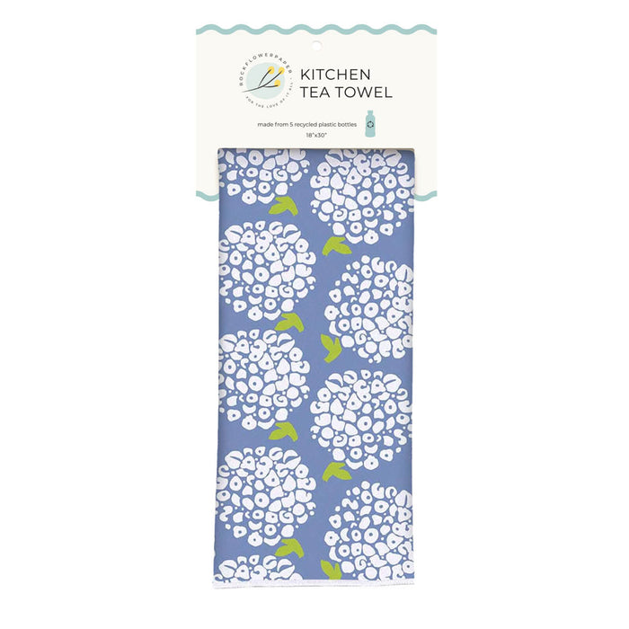 Hydrangea Delight Eco Kitchen Tea Towel