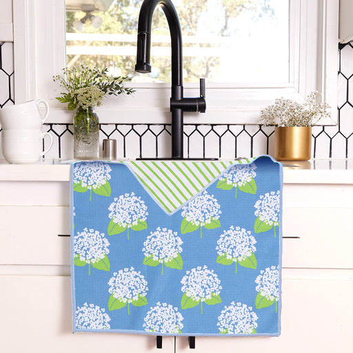 Hydrangea Boutique blu Kitchen Tea Towel