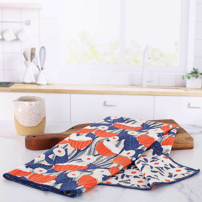 Buttercup blu Kitchen Tea Towel