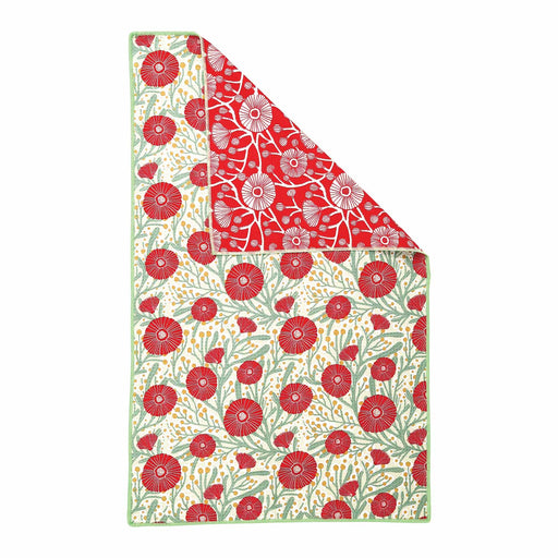 Camellia Bouquet blu Kitchen Tea Towel