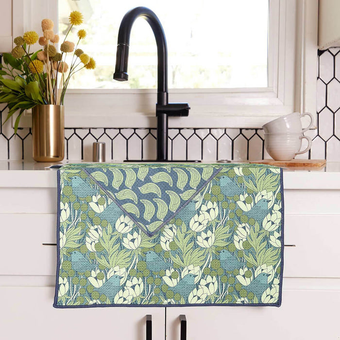 Chickadee blu Kitchen Tea Towel