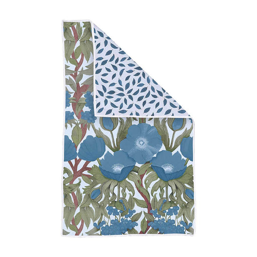 Icelandic Poppies Blue blu Kitchen Tea Towel
