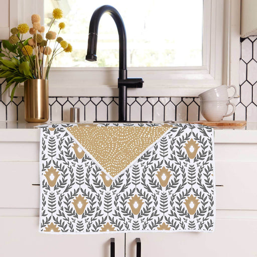 Unity Tan blu Kitchen Tea Towel