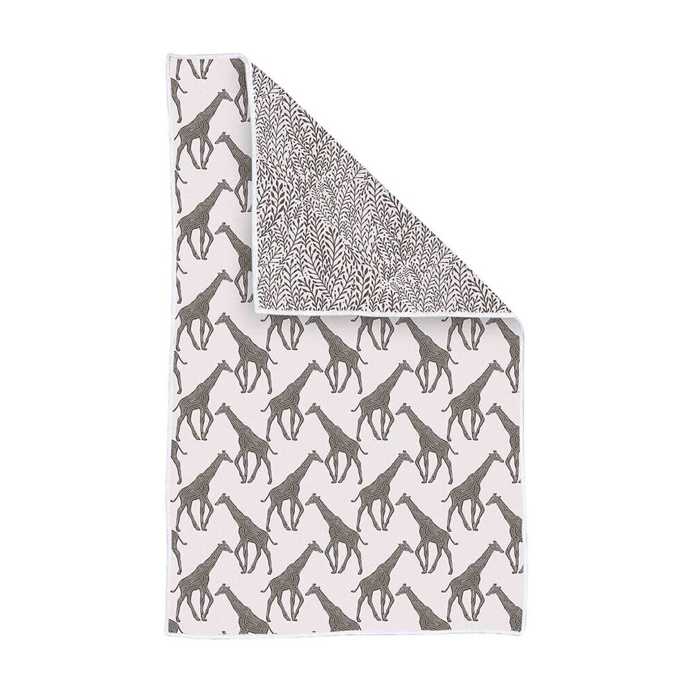 Giraffe Tan blu Kitchen Tea Towel