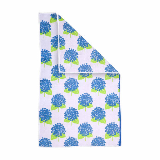 Hydrangea White blu Kitchen Tea Towel