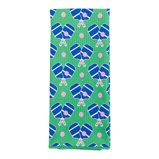 PICKLEBALL FUN blu Kitchen Tea Towel