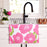 PINK POPPIES blu Kitchen Tea Towel