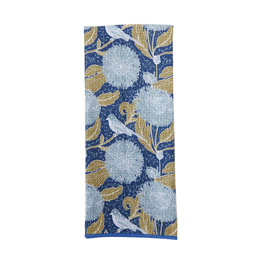 CHRYSANTHEMUM blu Kitchen Tea Towel