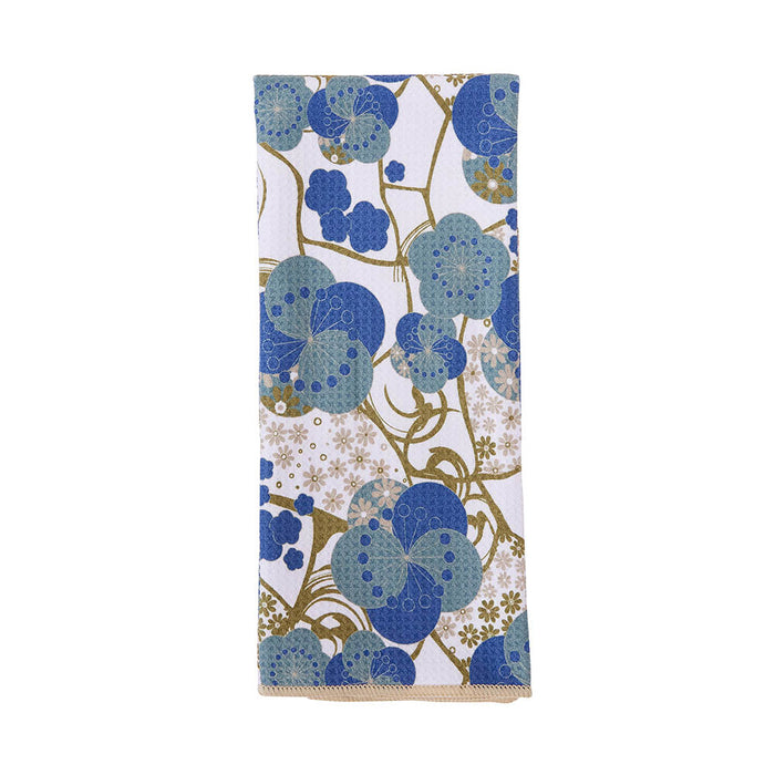 KINTSUGI Blue blu Kitchen Tea Towel