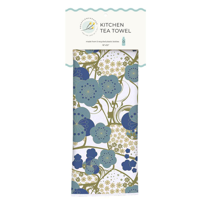 Kintsugi Blue Eco Kitchen Tea Towel