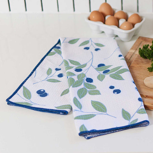 BLUEBERRIES blu Kitchen Tea Towel