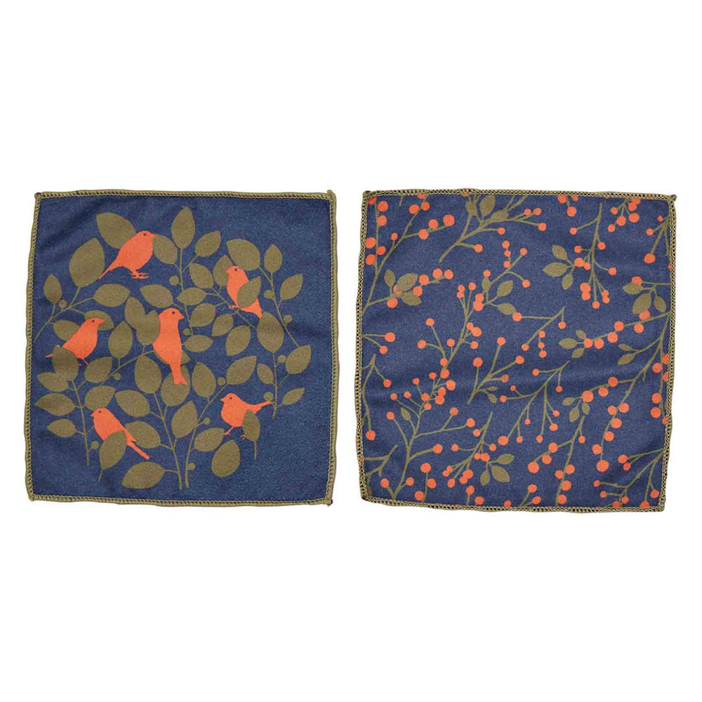 FINCHES Cocktail Napkins, Set of 8