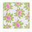 POPPIES PINK Reversible Eco Cocktail Napkins, set of 8