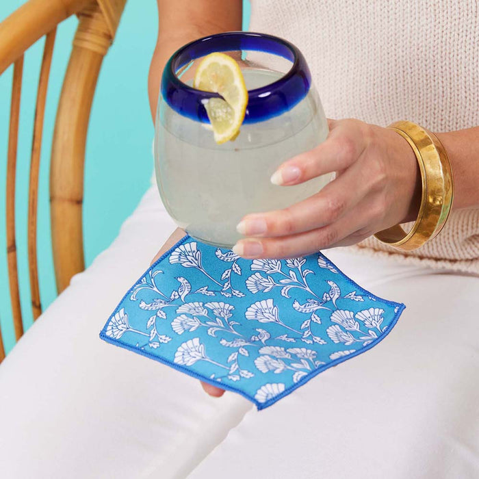 SLOANE Reversible Eco Cocktail Napkins, set of 8