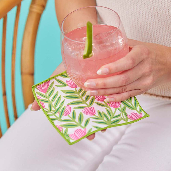 POPPY PAPAVER Reversible Eco Cocktail Napkins, set of 8