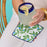 BLUEBERRY MEDLEY Reversible Eco Cocktail Napkins, set of 8