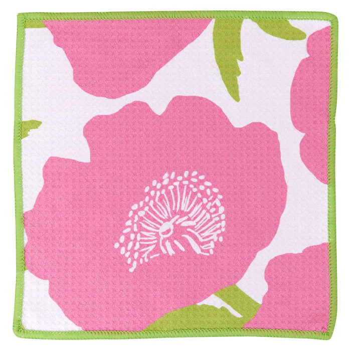 POPPIES PINK Dish Cloths, Set of 3
