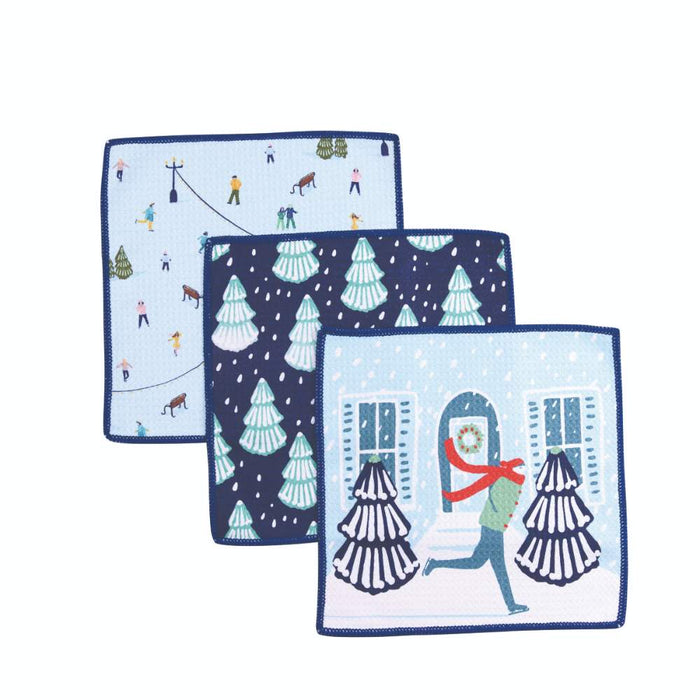 SKATER Dish Cloths, Set of 3